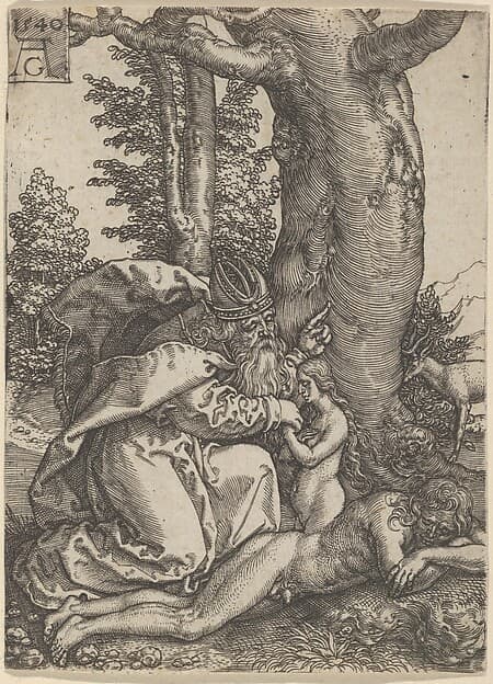 The Creation of Eve, from The Story of Adam and Eve, by Heinrich Aldegrever