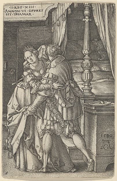 Amnon Violating Tamar, by Heinrich Aldegrever