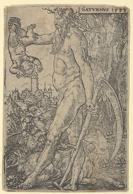 Saturn, from "The Seven Planets", by Heinrich Aldegrever