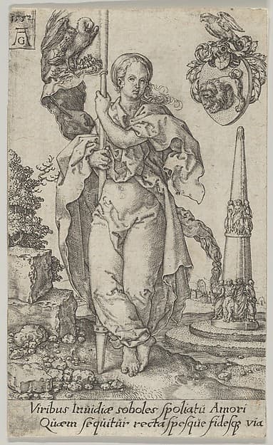 Charity, from "The Virtues", by Heinrich Aldegrever