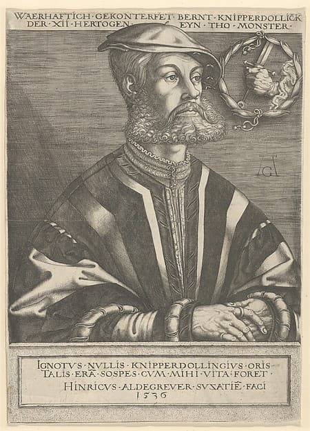 Bernt Knipperdolling, by Heinrich Aldegrever