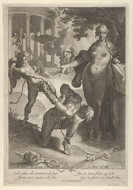 Venus and Cupid Bind Mercury, by Lucas Kilian