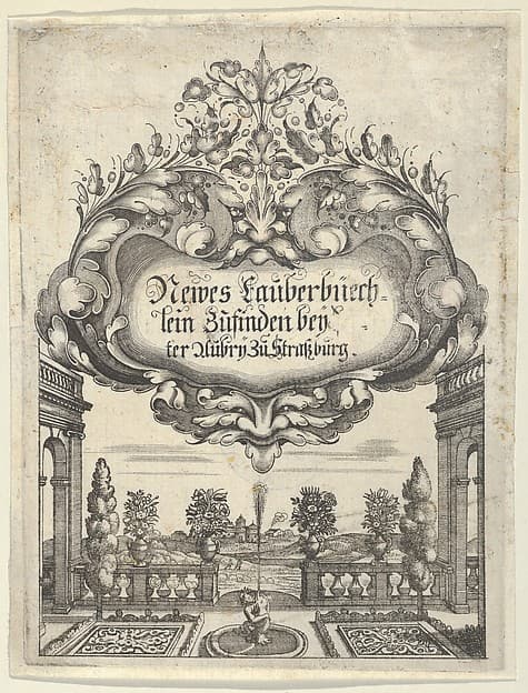 Title Page, from "Newes Lauberbuechlein", by Peter Aubry II