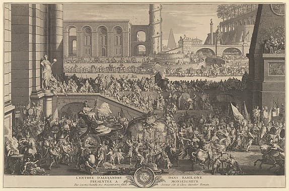 The Entry of Alexander into Babylon, by Sébastien Leclerc I