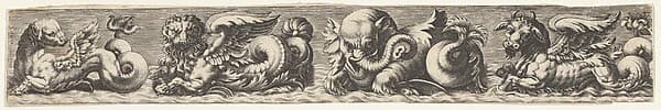 Frieze with Sea Monsters, by Johann Theodor de Bry