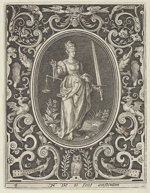 Justice, from the Cardinal Virtues, by Nicolaes de Bruyn