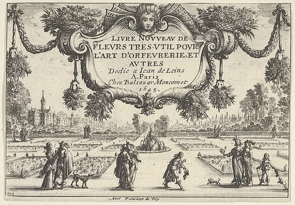 Title Plate, from "Livre Nouveau de Fleurs Tres-Util", by Nicolas Cochin
