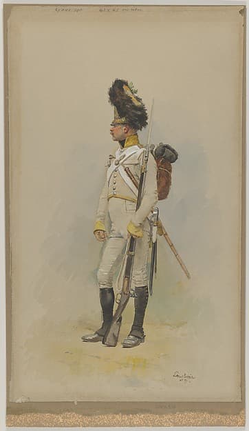 A Standing Grenadier of the Municipal Guard, by Edouard Detaille