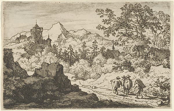 The Three Men and the Porter, by Allart van Everdingen