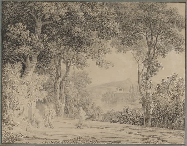 Classical Landscape with Women at a Fountain, by Pierre Henri de Valenciennes