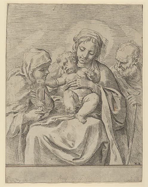 The Holy Family with Saint Clare, by Guido Reni