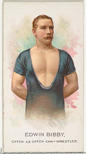 Edwin Bibby, Wrestler, from World's Champions, Series 2 (N29) for Allen & Ginter Cigarettes, by Allen & Ginter