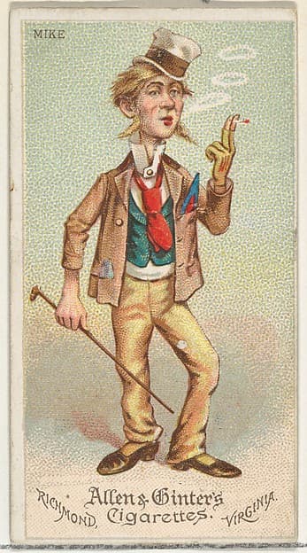 Mike, from World's Dudes series (N31) for Allen & Ginter Cigarettes, by Allen & Ginter