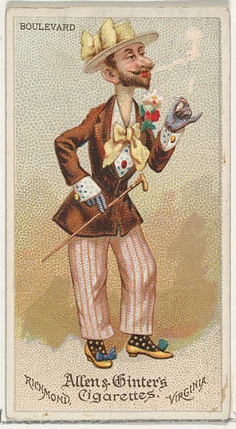 Boulevard, from World's Dudes series (N31) for Allen & Ginter Cigarettes, by Allen & Ginter