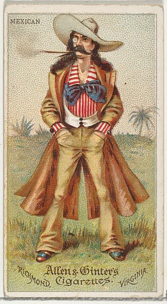 Mexican, from World's Dudes series (N31) for Allen & Ginter Cigarettes, by Allen & Ginter