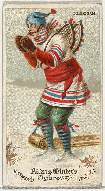 Toboggan, from World's Dudes series (N31) for Allen & Ginter Cigarettes, by Allen & Ginter