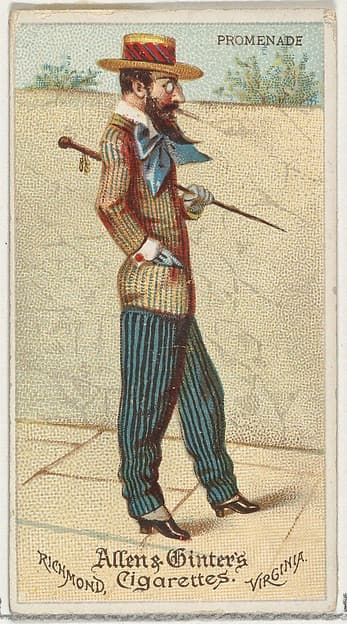 Promenade, from World's Dudes series (N31) for Allen & Ginter Cigarettes, by Allen & Ginter