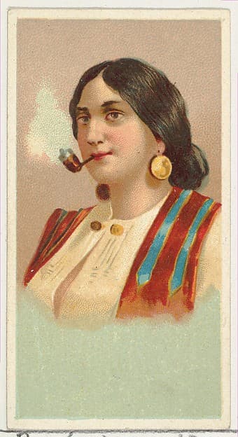 Gypsy Girl, printer's sample from World's Smokers series (N33) for Allen & Ginter Cigarettes, by Allen & Ginter