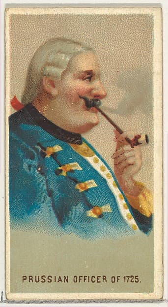 Prussian Officer of 1725, from World's Smokers series (N33) for Allen & Ginter Cigarettes, by Allen & Ginter