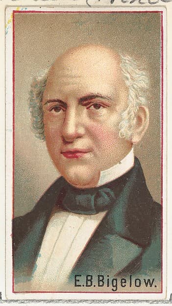 E. B. Bigelow, printer's sample for the World's Inventors souvenir album (A25) for Allen & Ginter Cigarettes, by Allen & Ginter