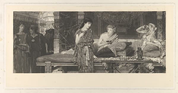 The First Course–The Dinner, by Sir Lawrence Alma-Tadema
