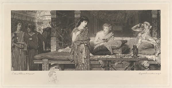 The First Course–The Dinner, by Sir Lawrence Alma-Tadema