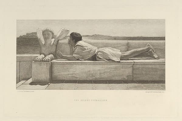 The Silent Councillor, from "The Portfolio", by Sir Lawrence Alma-Tadema