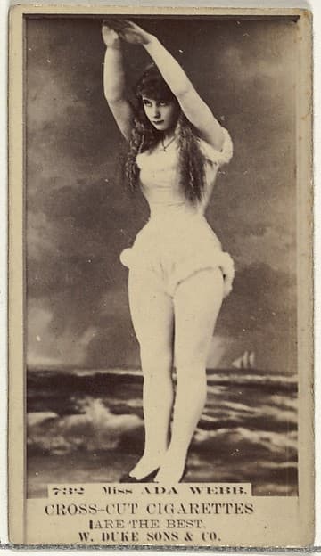Card Number 732, Ada Webb, from the Actors and Actresses series (N145-3) issued by Duke Sons & Co. to promote Cross Cut Cigarettes, by W. Duke, Sons & Co.