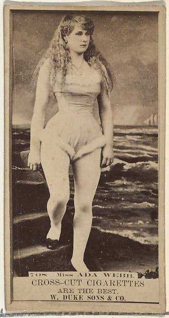 Card Number 708, Ada Webb, from the Actors and Actresses series (N145-3) issued by Duke Sons & Co. to promote Cross Cut Cigarettes, by W. Duke, Sons & Co.