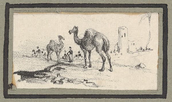 Camels in a Landscape, by Victor Adam