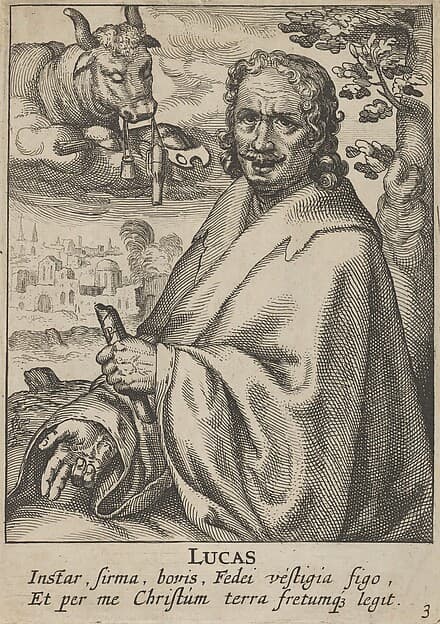 Luke, from The Four Evangelists, by Pieter Feddes van Harlingen