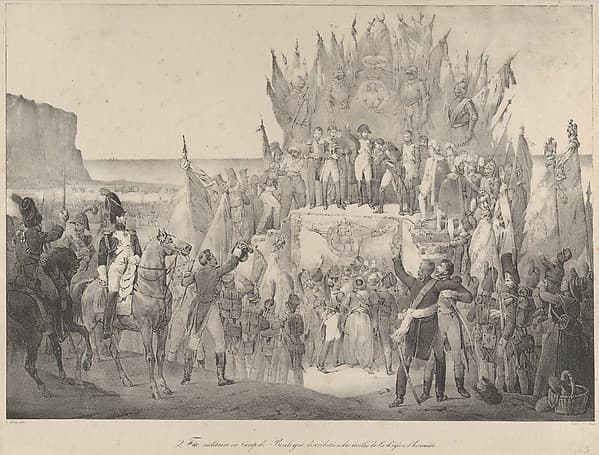 Military Festival at Boulogne with Napoleon Distributing Stars of the Legion of Honor, by Victor Adam
