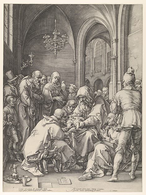 The Circumcision, from "The Life of the Virgin", by Hendrick Goltzius