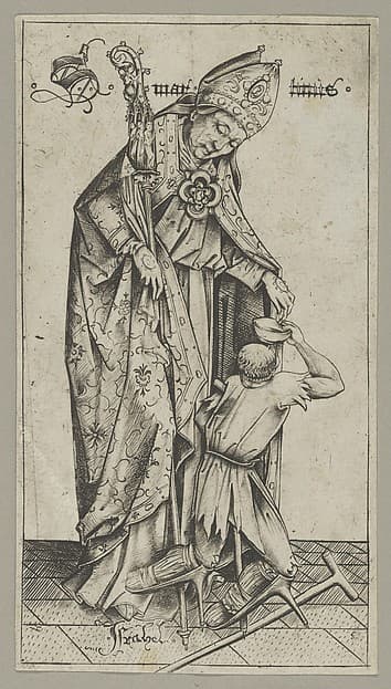 Saint Martin, by Israhel van Meckenem