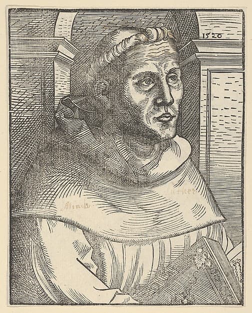 Copy of Luther as an Augustinian Friar, Half Length, by Anonymous, German, 16th century