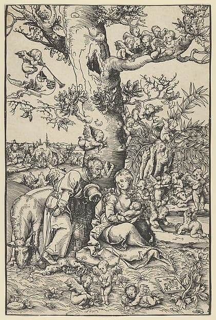 Rest on the Flight into Egypt, by Lucas Cranach the Elder