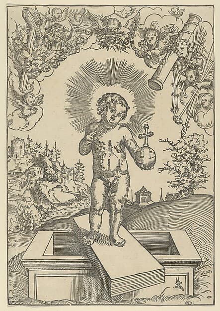 The Infant Christ as Redeemer, by Lucas Cranach the Elder