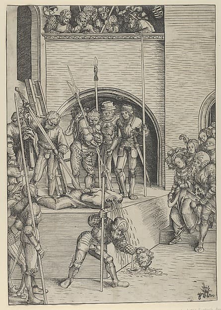 The Beheading of St. John the Baptist, by Lucas Cranach the Elder