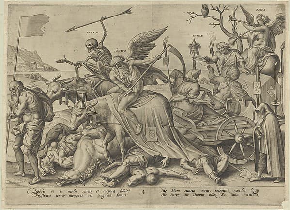 Old Age (Night), from "The Four Ages of Man and Death with the Last Judgment", by Hieronymus (Jerome) Wierix