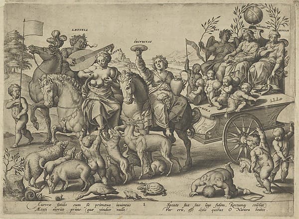 Childhood (Dawn), from "The Four Ages of Man and Death with the Last Judgment", by Hieronymus (Jerome) Wierix