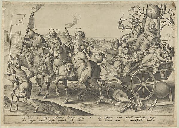Adulthood (Evening), from "The Four Ages of Man and Death with the Last Judgment", by Hieronymus (Jerome) Wierix