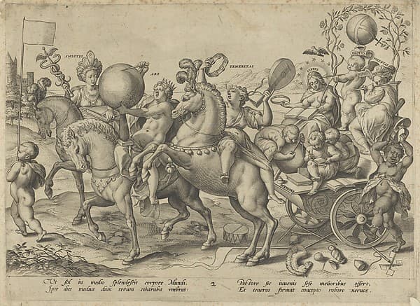 Youth (Midday), from "The Four Ages of Man and Death with the Last Judgment", by Hieronymus (Jerome) Wierix
