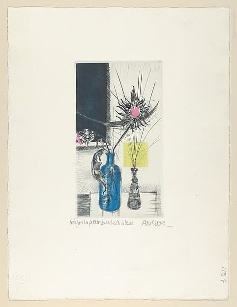 La petite bouteille bleue, by Samuel Amsler