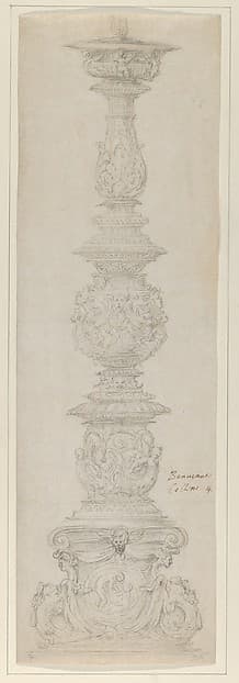 Design for a Candelabra, by Bernardo Buontalenti (Bernardo delle Girandole)