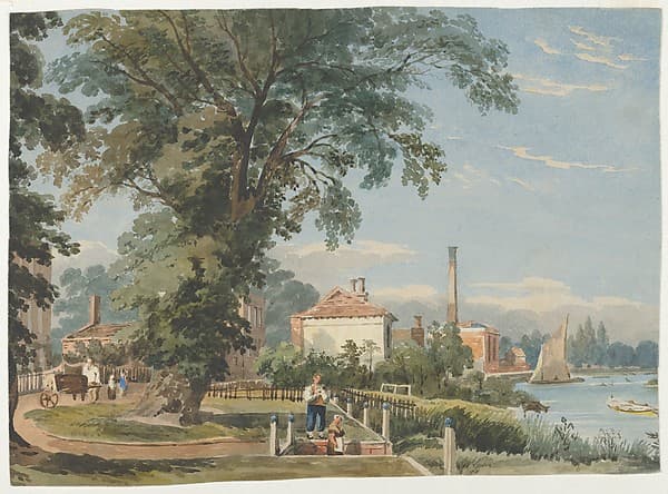 On the Thames at Hammersmith, by John Varley