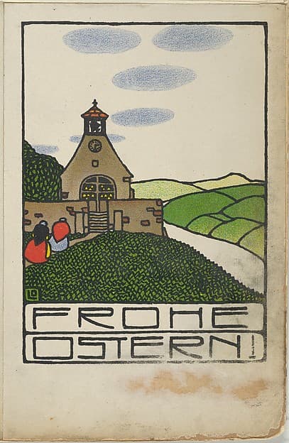 Happy Easter! (Frohe Ostern!), by Otto Friedr. Carl Lendecke