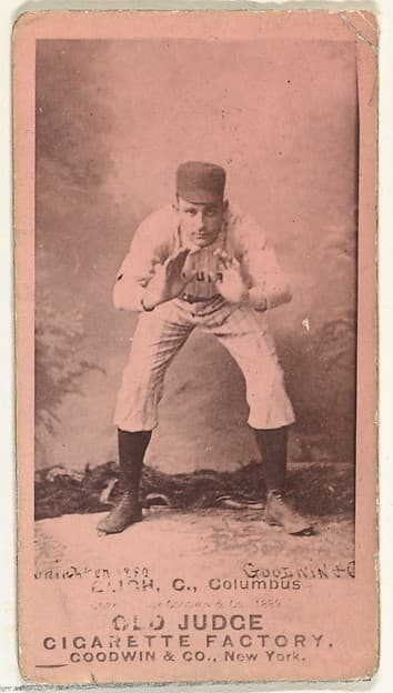 Edwin Forrest "Ned" Bligh, Catcher, Cleveland, from the Old Judge series (N172) for Old Judge Cigarettes, by Goodwin & Company