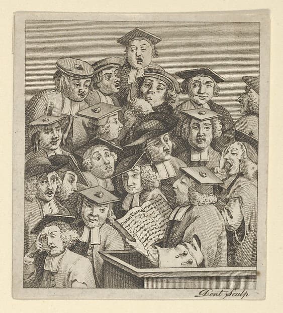 Scholars at a Lecture, by Dent