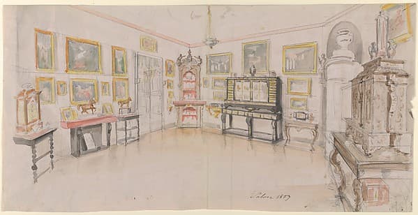 Design for a domestic interior, by Anonymous, German