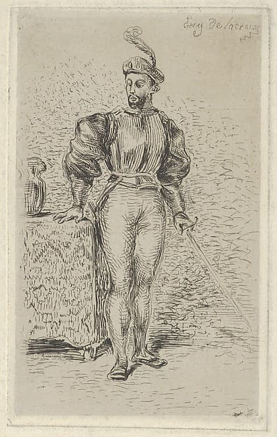 Man at Arms, by Eugène Delacroix